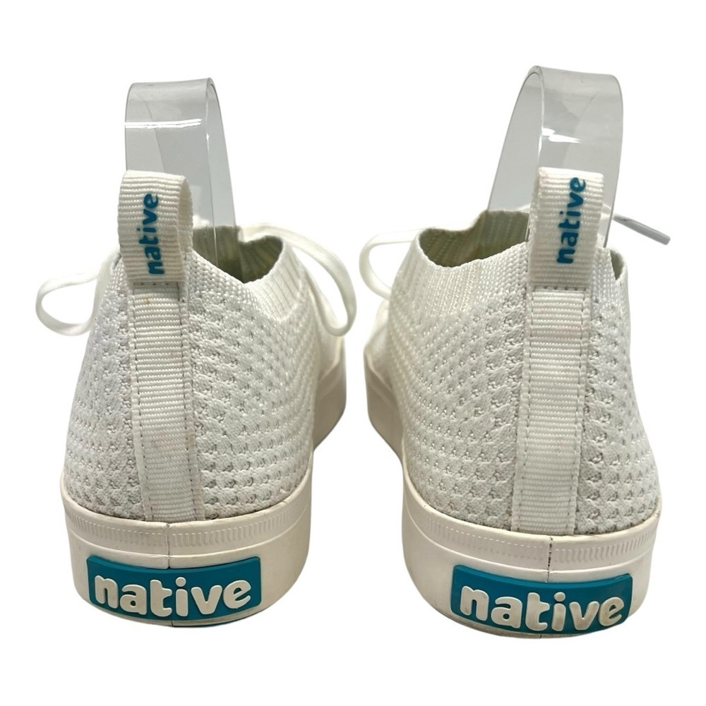 Native Jefferson 2.0 Liteknit White Slip-On Sneakers with Laces Women’s 8 - Picture 7 of 16